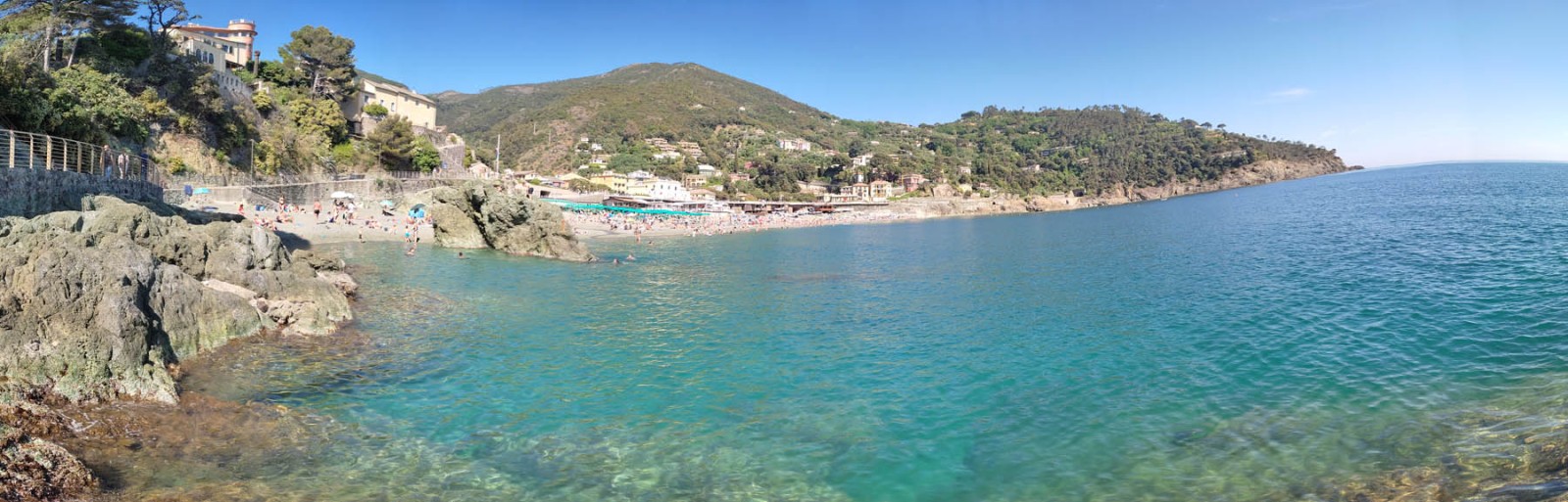 Panoramica spiaggia Bonassola